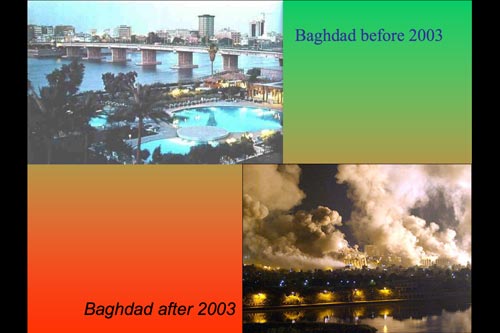 Baghdad before and after
