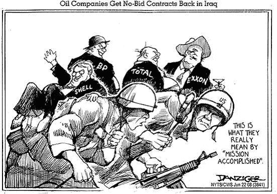 Oil Companies Get No-Bid Contracts Back in Iraq