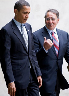 US President Barack Obama with Central Intelligence Agency Director Leon Panetta